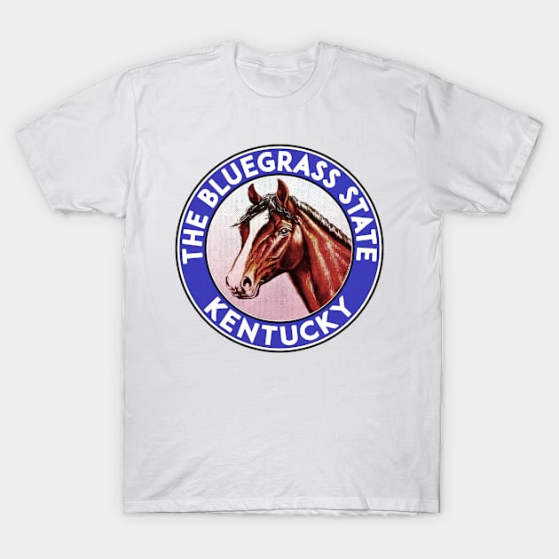 Lexington Kentucky Horse Racing The Bluegrass State Man O War T-Shirt by TravelTime